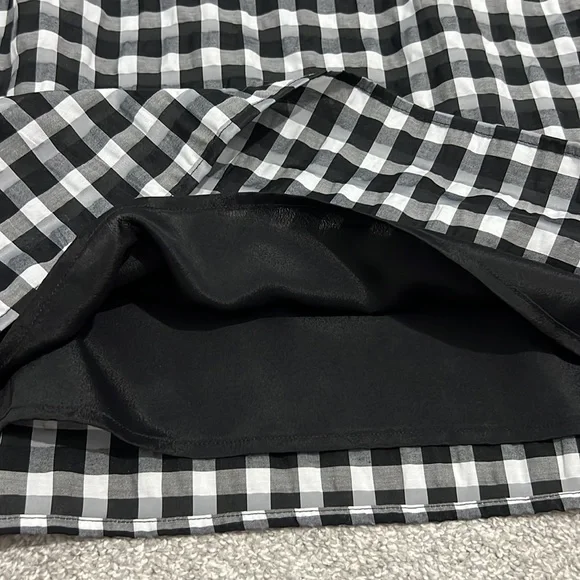 J. Crew Puff Sleeve Mini Dress in Textured Plaid Medium NWT - Picture 7 of 16